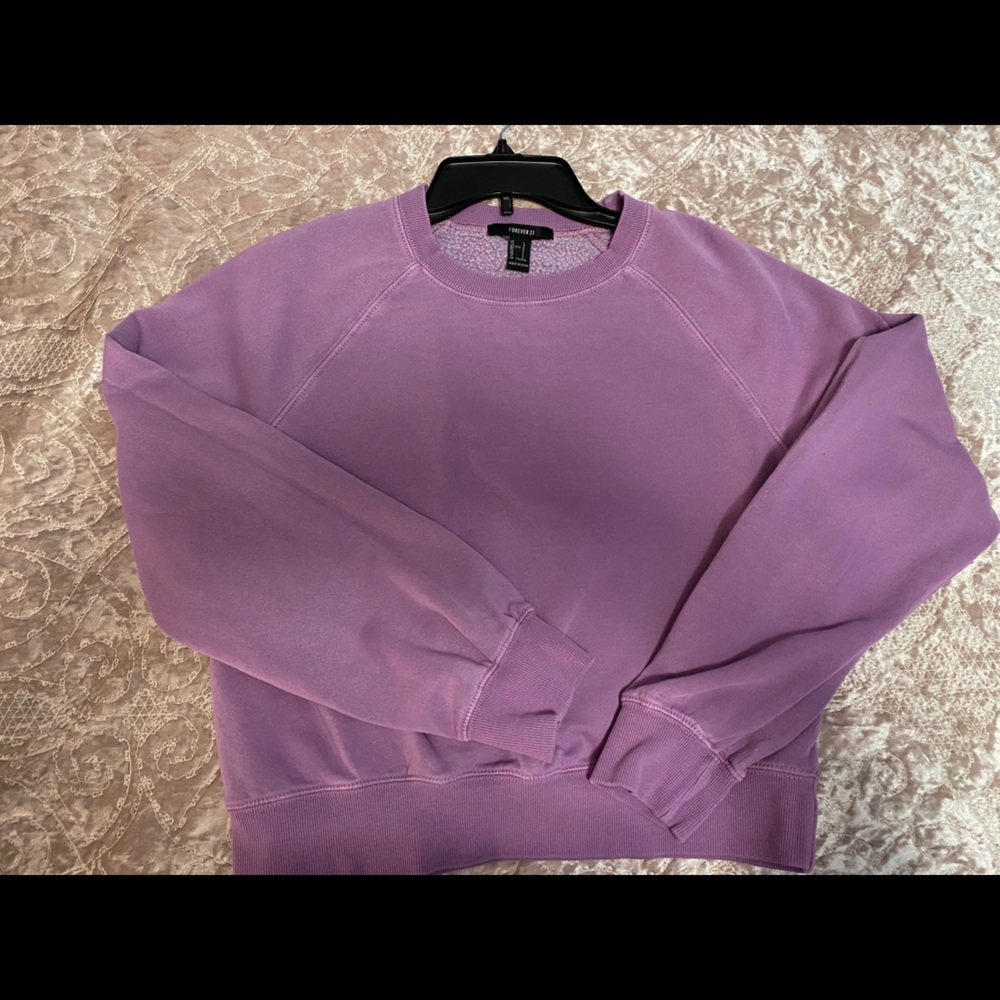 Cropped Crew neck sweatshirt